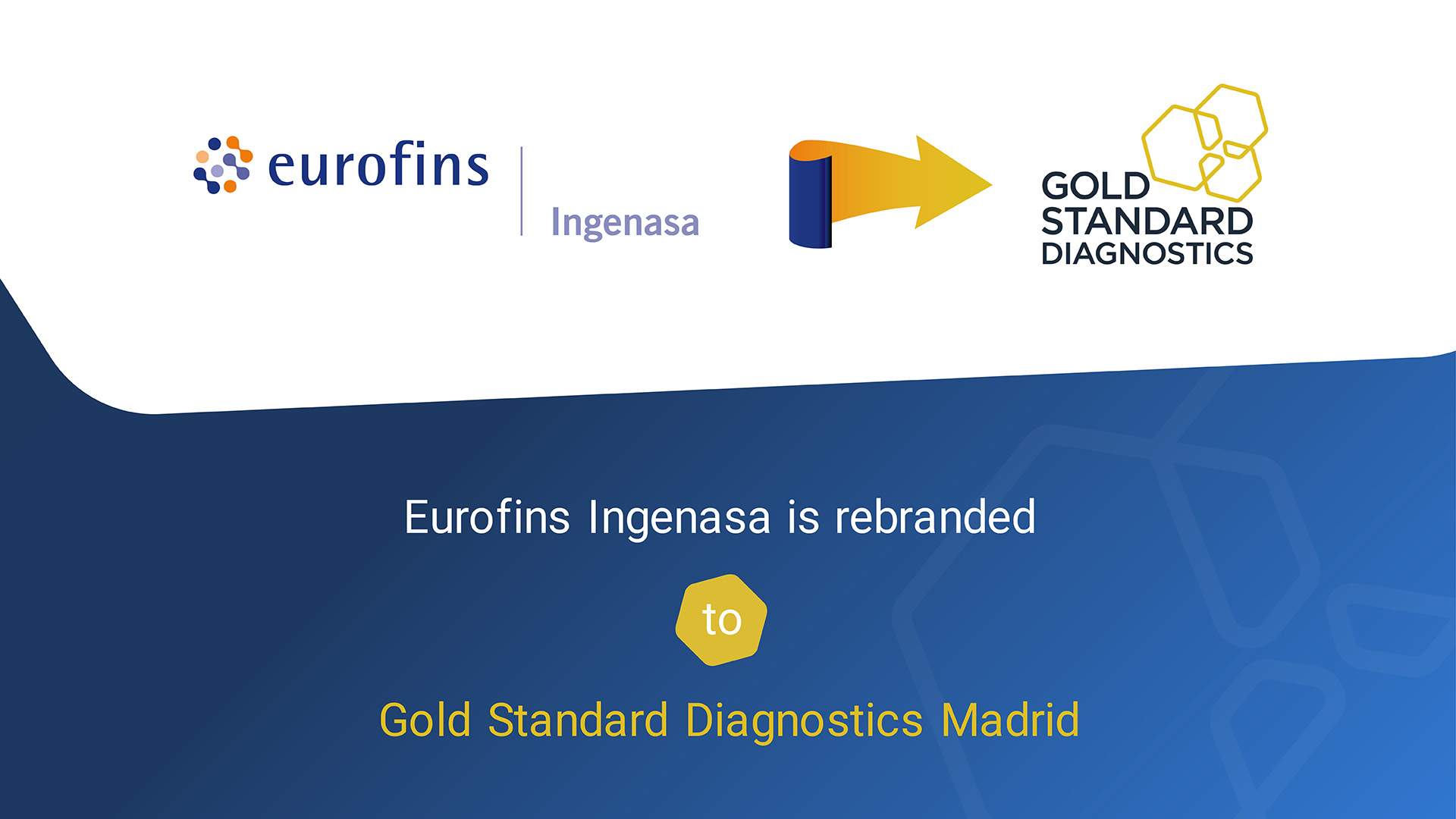 ¡Eurofins Ingenasa cambia de nombre a Gold Standard Diagnostics Madrid! 