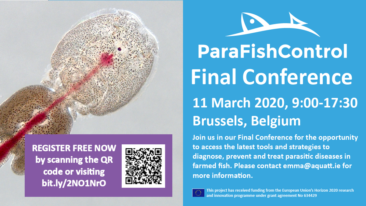 Únase a nosotros en la conferencia final de ParaFishControl "Estrategias innovadoras para controlar los parásitos en las granjas acuícolas"